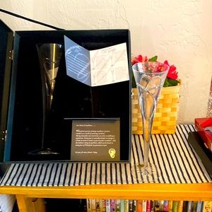 Waterford crystal flutes love and romance